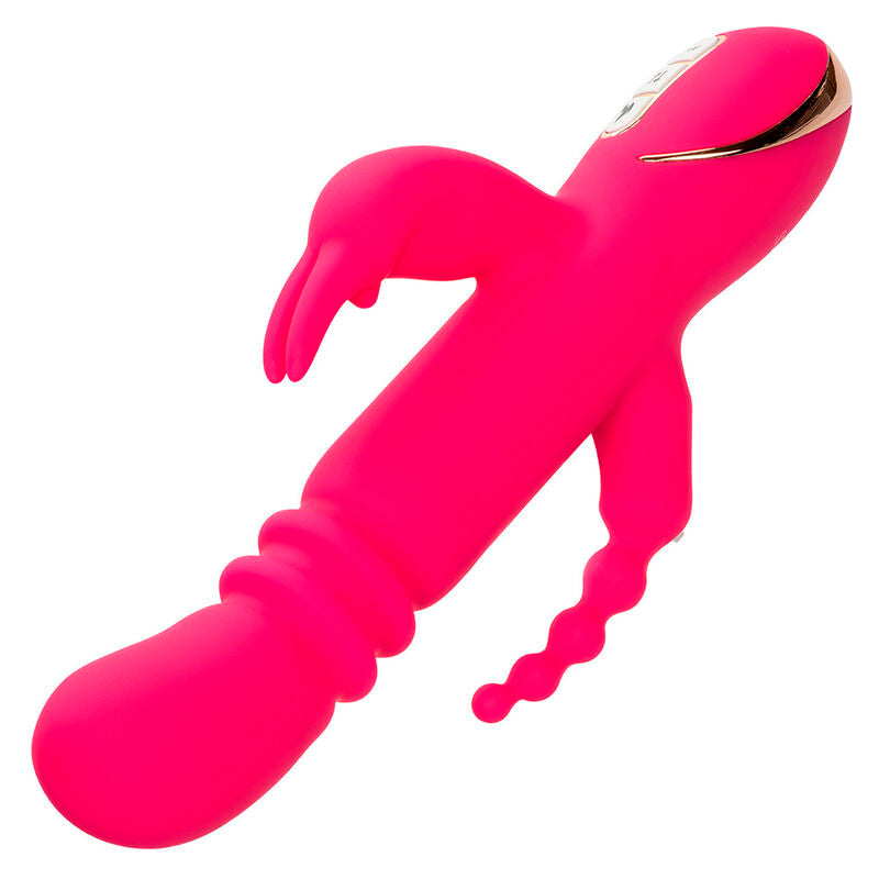 CALEXOTICS - JACK FANTASY TRIPLE HEATED VIBRATOR RABBIT PINK