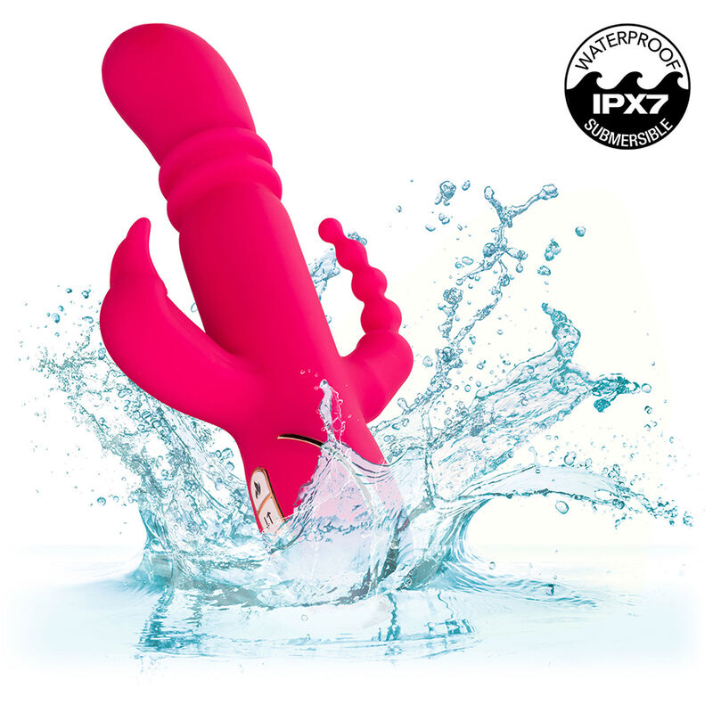 CALEXOTICS - JACK FANTASY TRIPLE HEATED VIBRATOR RABBIT PINK