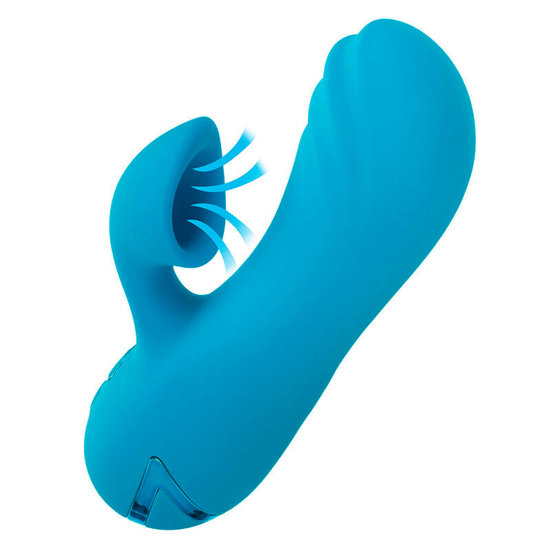 CALEXOTICS - SUNSET BEACH SEDUCER VIBRATOR & STIMULATOR 10 FUNCTIONS BLUE