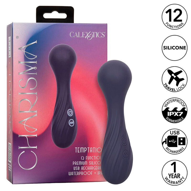 CALEXOTICS - CHARISMA TEMPTATION MASSAGER 12 FUNCTIONS PURPLE