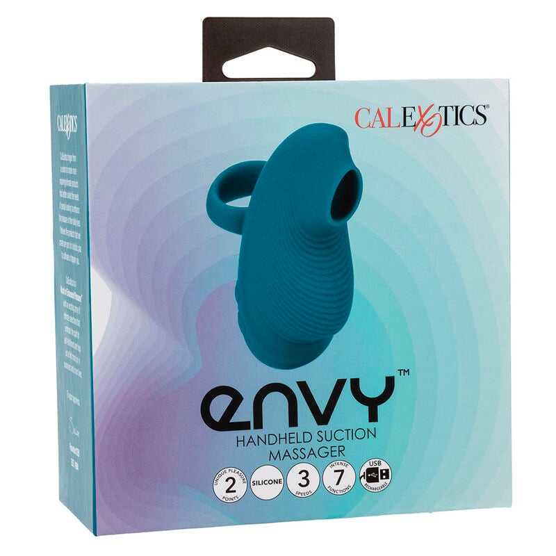 CALEXOTICS - ENVY HANDHELD ROLLING BALL MASSAGER 7 VIBRATIONS BLUE