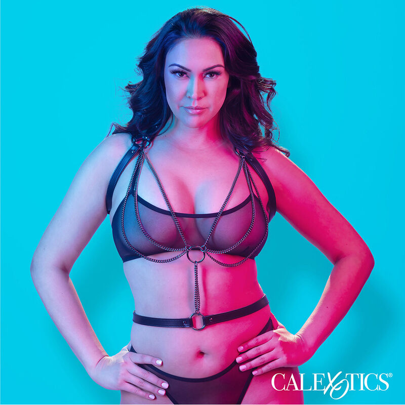 CALEXOTICS - EUPHORIA MULTICHAIN HALTER HARNESS PREMIUM PLUS SIZE