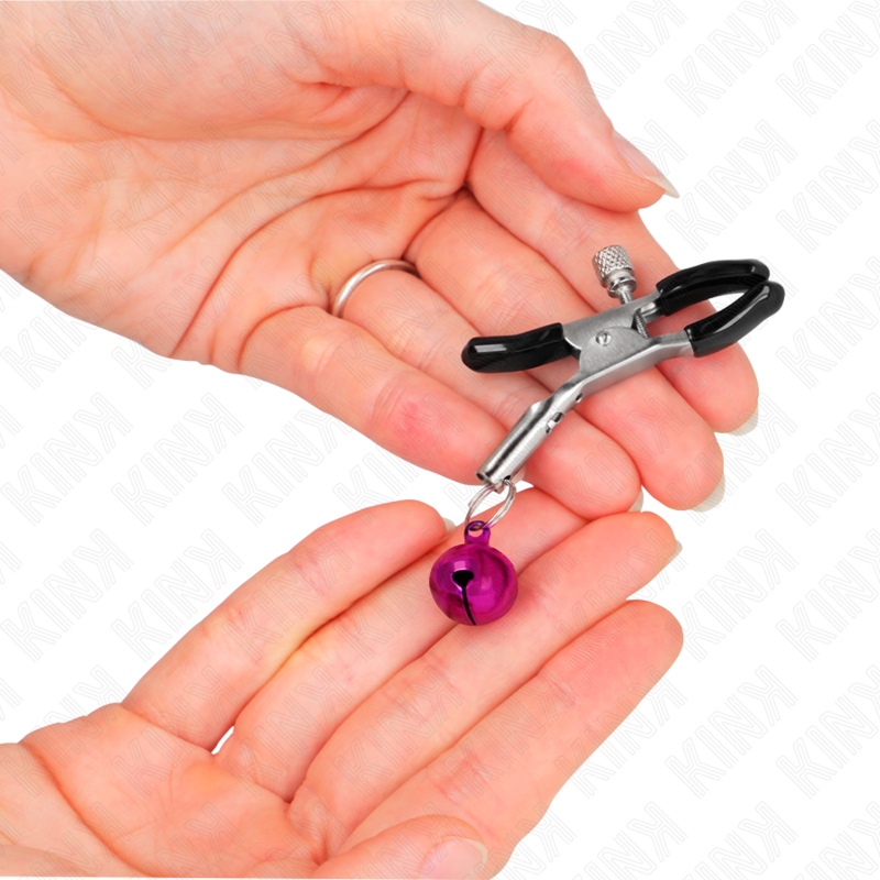 KINK - PURPLE SINGLE BELL NIPPLE CLAMP 6 CM