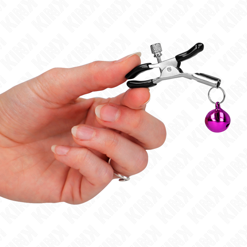 KINK - PURPLE SINGLE BELL NIPPLE CLAMP 6 CM