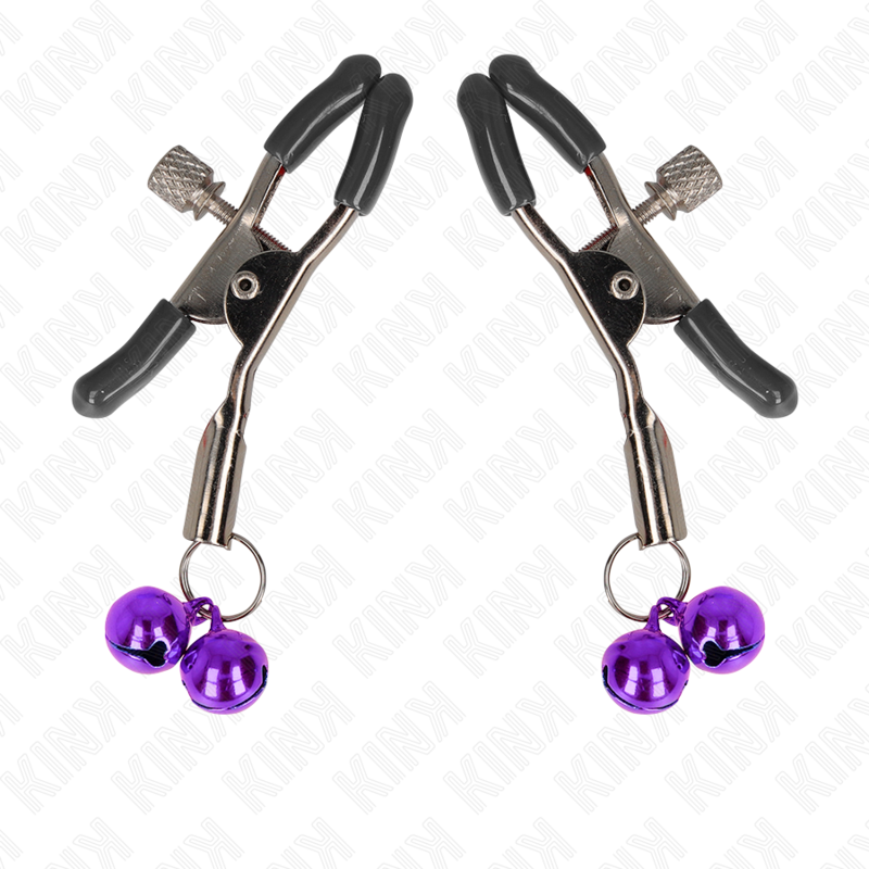 KINK - PINÇA DE MAMILO DUPLA BELL ROXA 6 CM