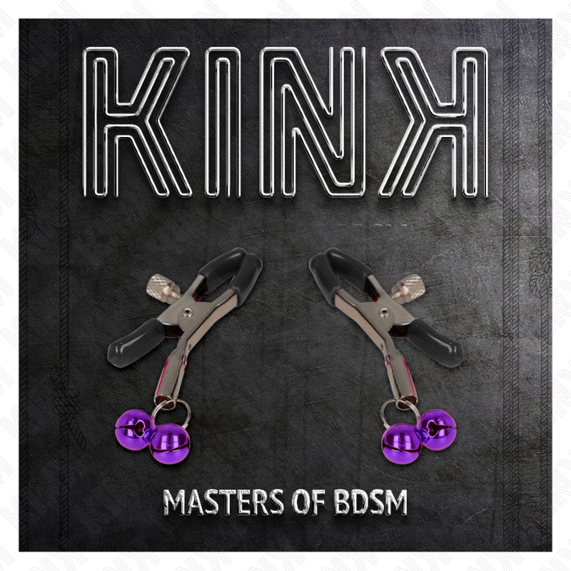 KINK - PINÇA DE MAMILO DUPLA BELL ROXA 6 CM