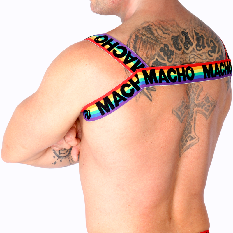 MACHO - ROMAN HARNESS WHITE S/M