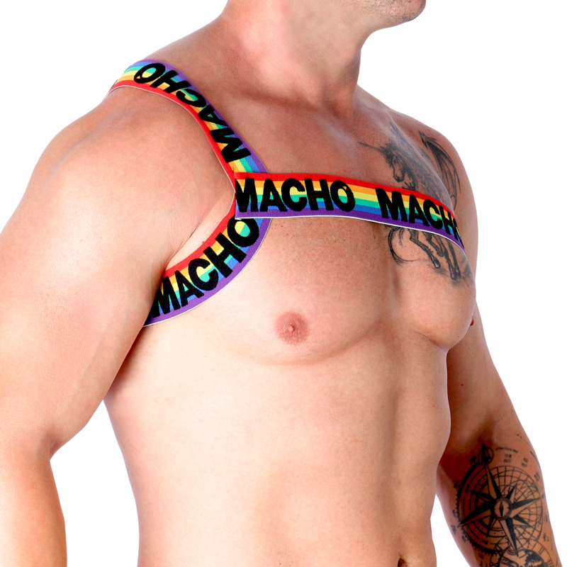 MACHO - ROMAN HARNESS WHITE S/M