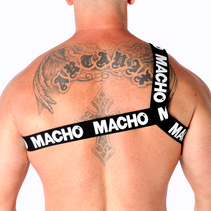 MACHO - ROMAN HARNESS WHITE S/M