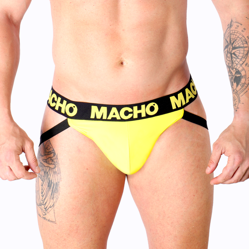 MACHO - MX25A JOCK LYCRA YELLOW M