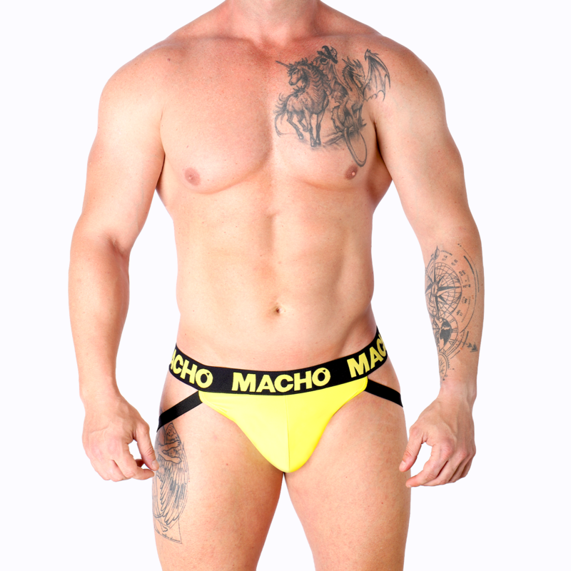 MACHO - MX25A JOCK LYCRA YELLOW M