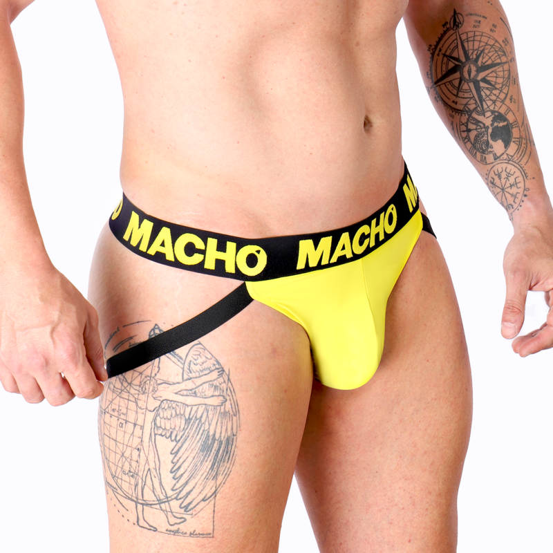 MACHO - MX25A JOCK LYCRA YELLOW M