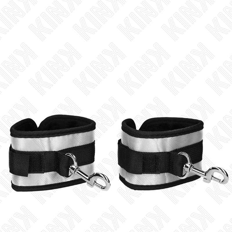 KINK - NEOPRENE WRIST CUFFS GREY 23 X 5 CM