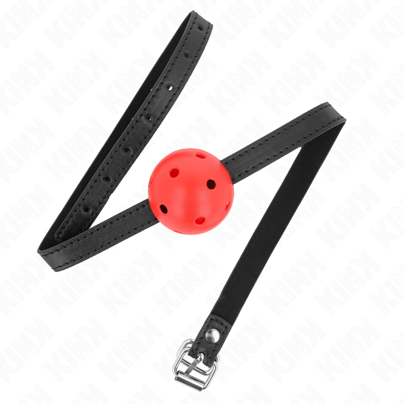 KINK - SIMPLICITY RED BREATHABLE 4.5 CM BALL GAG 62 x 1.5 CM