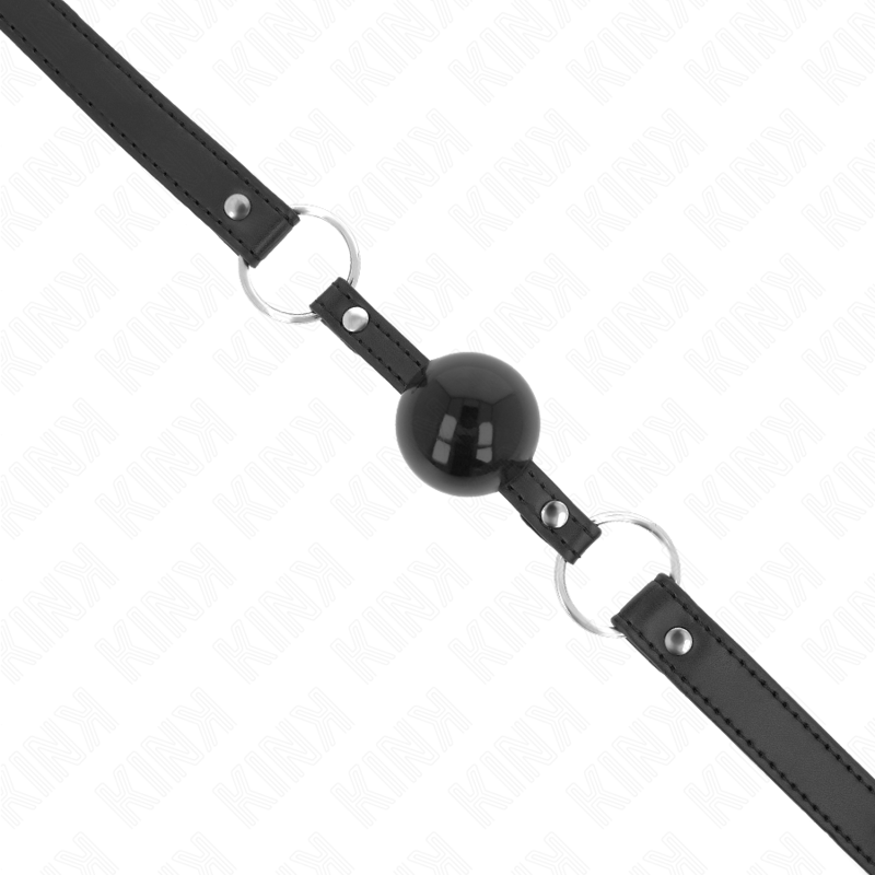 KINK - TPE BALL 4 CM GAG WITH BLACK LOCK 60 x 2 CM