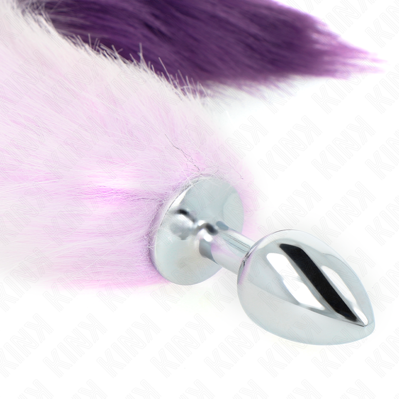 KINK - ANAL PLUG SIZE S 7 X 3 CM WITH SYNTHETIC TAIL 40 CM PURPLE