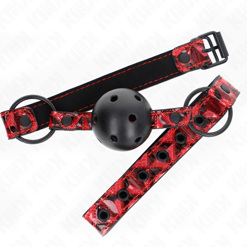 KINK - DIAMOND PATTERN BALL 4.5 CM GAG MODEL 2 64.5 CM ADJUSTABLE 42-60 CM