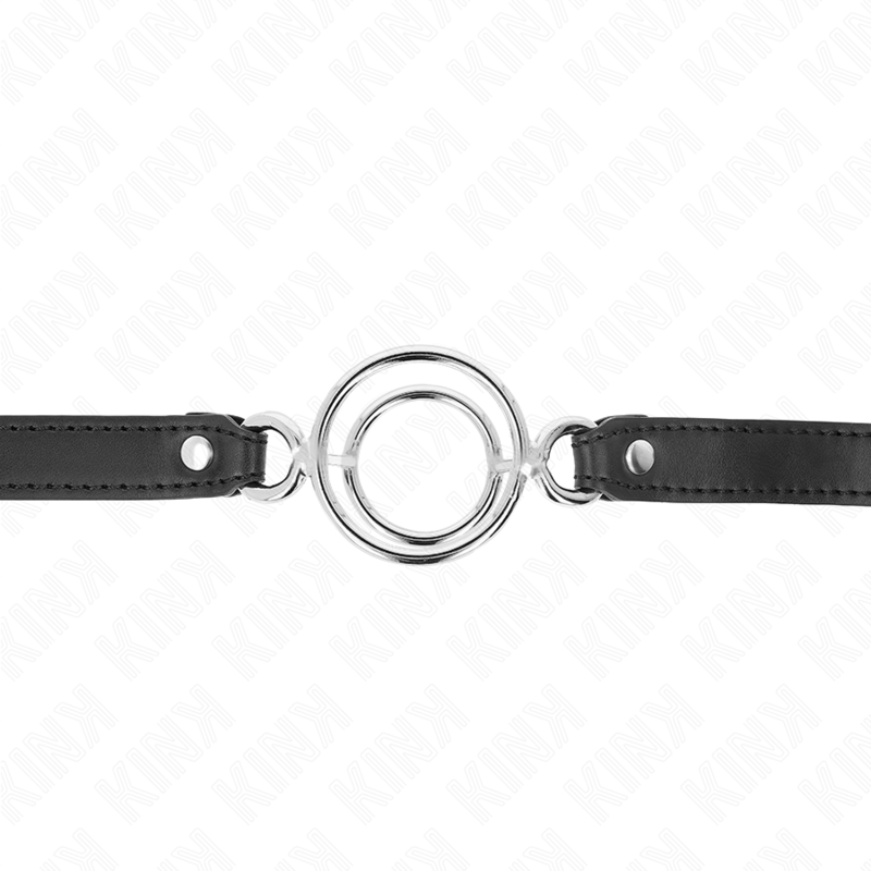 KINK - GAG WITH MULTIPLE O-RINGS 5 CM BLACK 63 X 2.5 CM