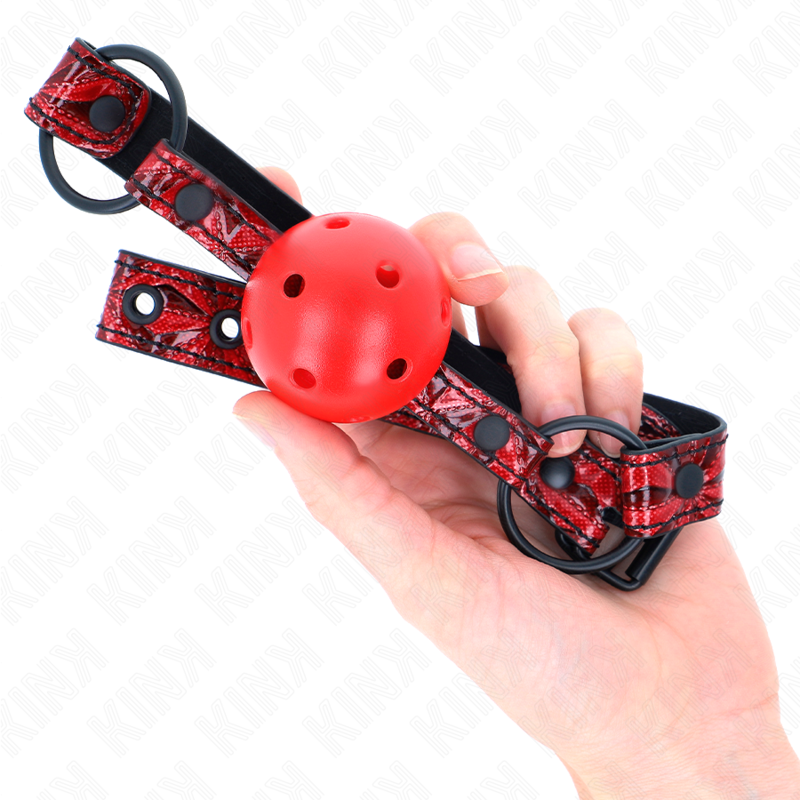 KINK - DIAMOND PATTERN BALL 4.5 CM GAG MODEL 1 64.5 CM ADJUSTABLE 42-60 CM