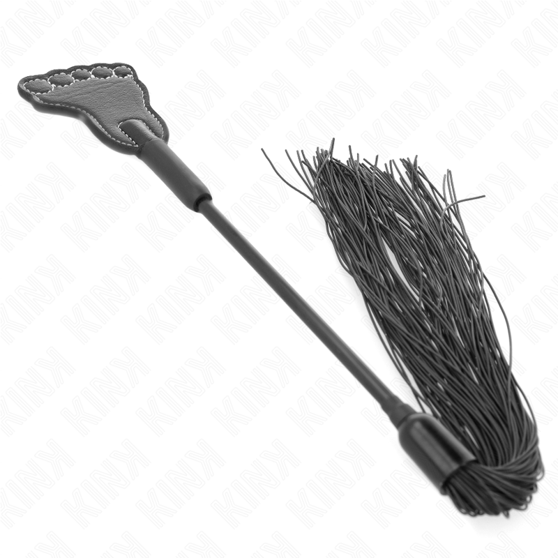 KINK - FOOT SHAPED PADDLE WITH TASSEL WHIP 31 CM