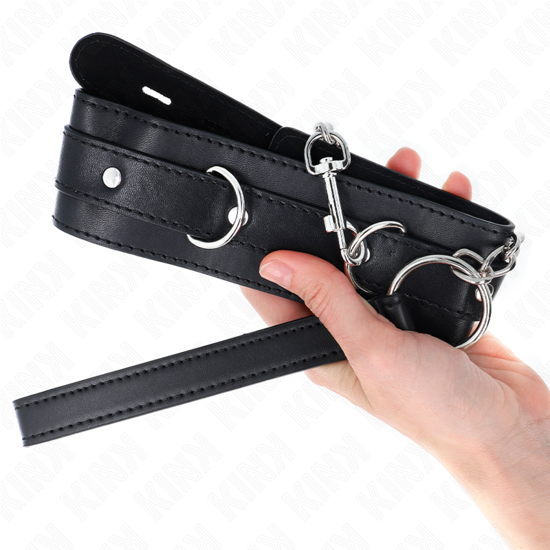 KINK - COLLAR WITH BELT 65 CM WITH STRAP BLACK 54 X 4.5 CM