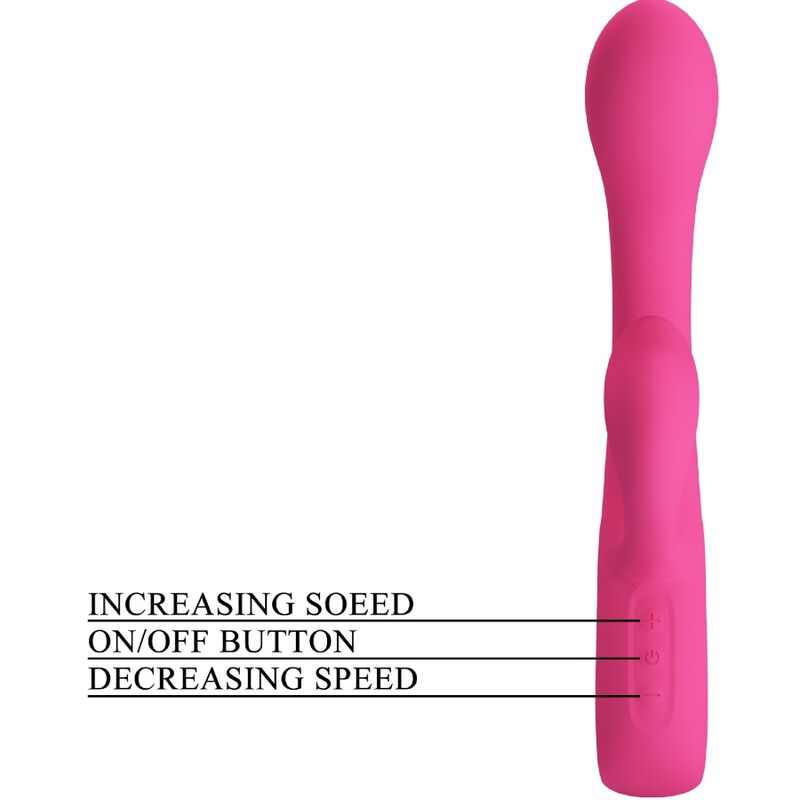 PRETTY LOVE - FRITZ RABBIT VIBRATOR 12 VIBRATIONS PINK