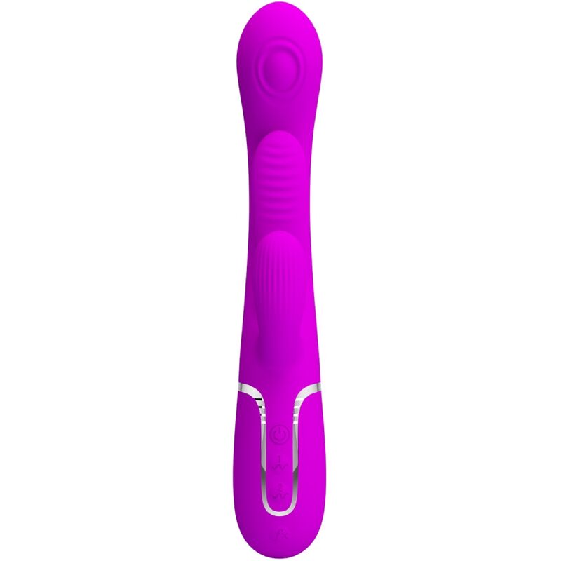 PRETTY LOVE - SHANIA TRIPLE RABBIT VIBRATOR MULTIFUNCTION PINK