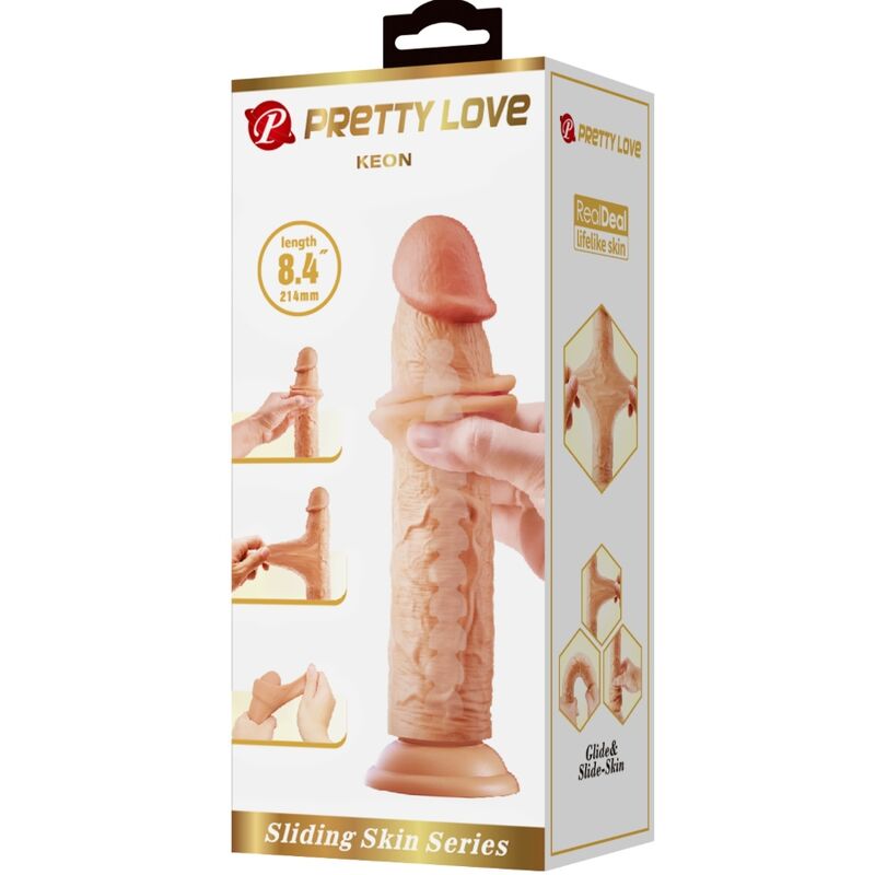 PRETTY LOVE - KEON REALISTIC DILDO 21 CM FLESH