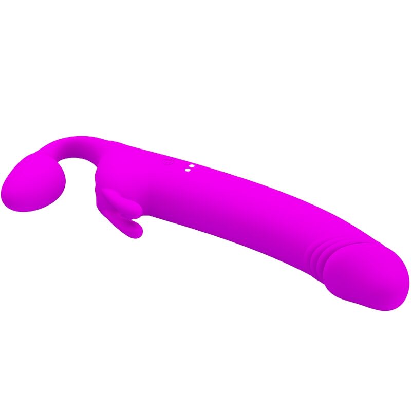 PRETTY LOVE - ZANINI STRAPLESS STRAP-ON 10 VIBRATIONS PURPLE