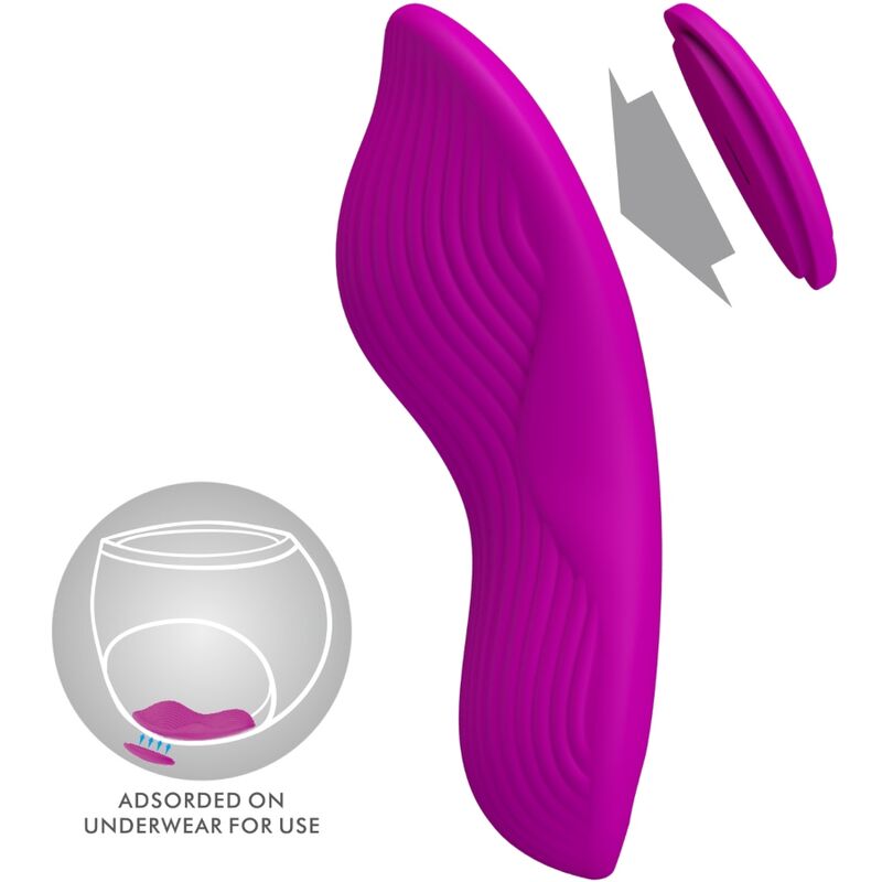 PRETTY LOVE - ROMARIO LAY-ON CLITORIS STIMULATOR REMOTE CONTROL PINK