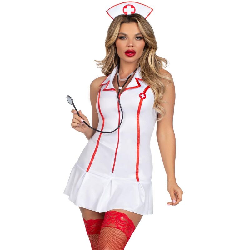 LEG AVENUE - HEAD NURSE COSTUME WHITE M/L