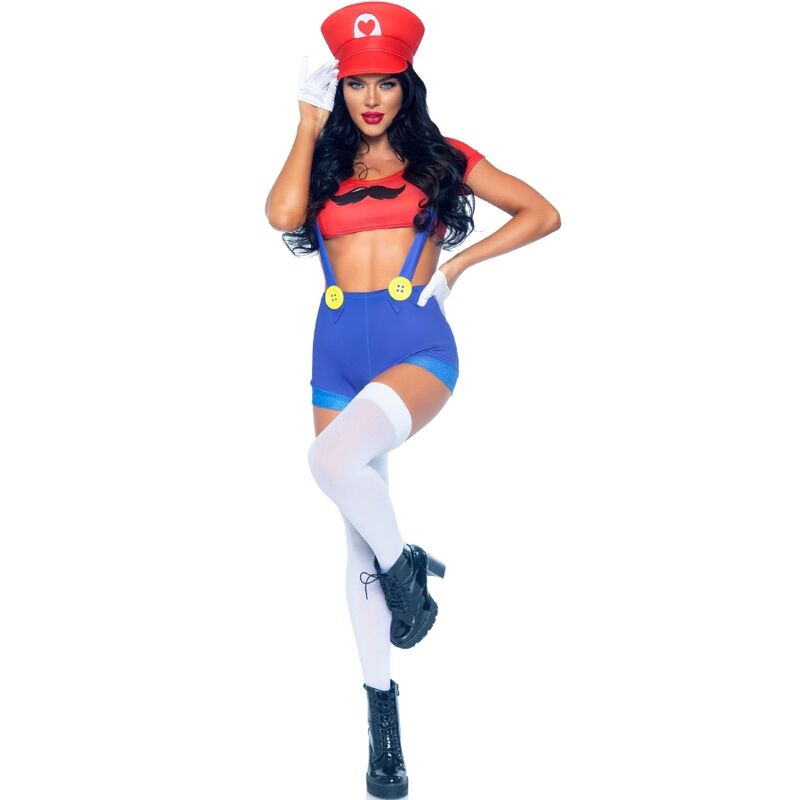 LEG AVENUE - SEXY COSTUME MARIO BROS RED/BLUE M