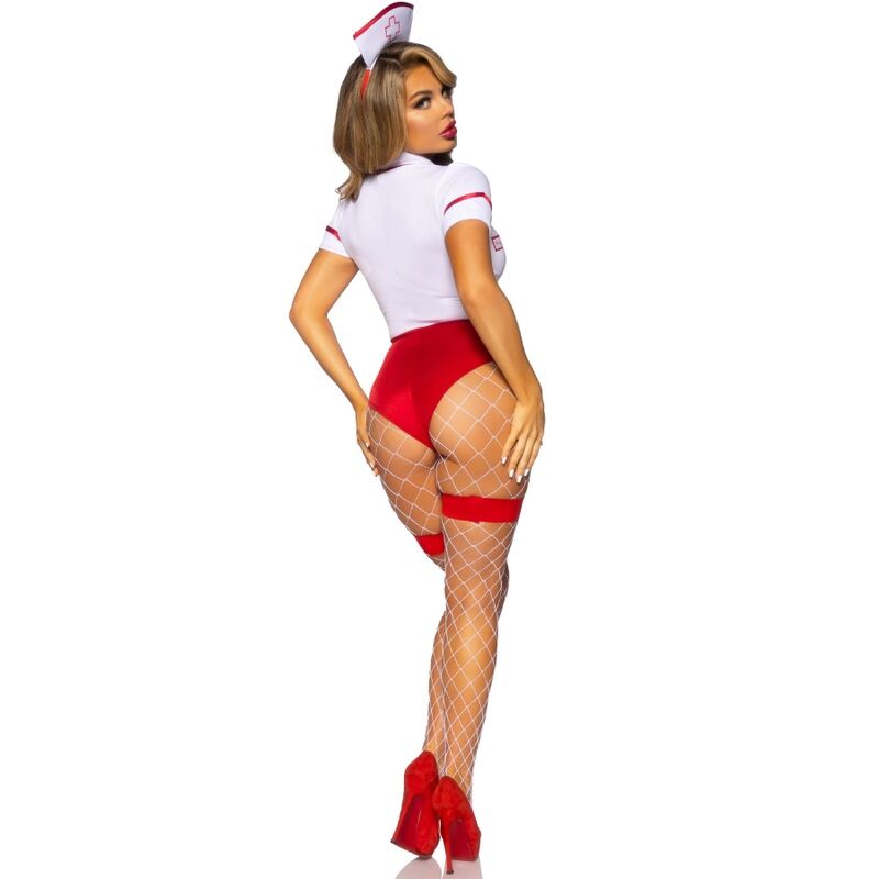 LEG AVENUE - SEXY NURSE COSTUME RED/WHITE S