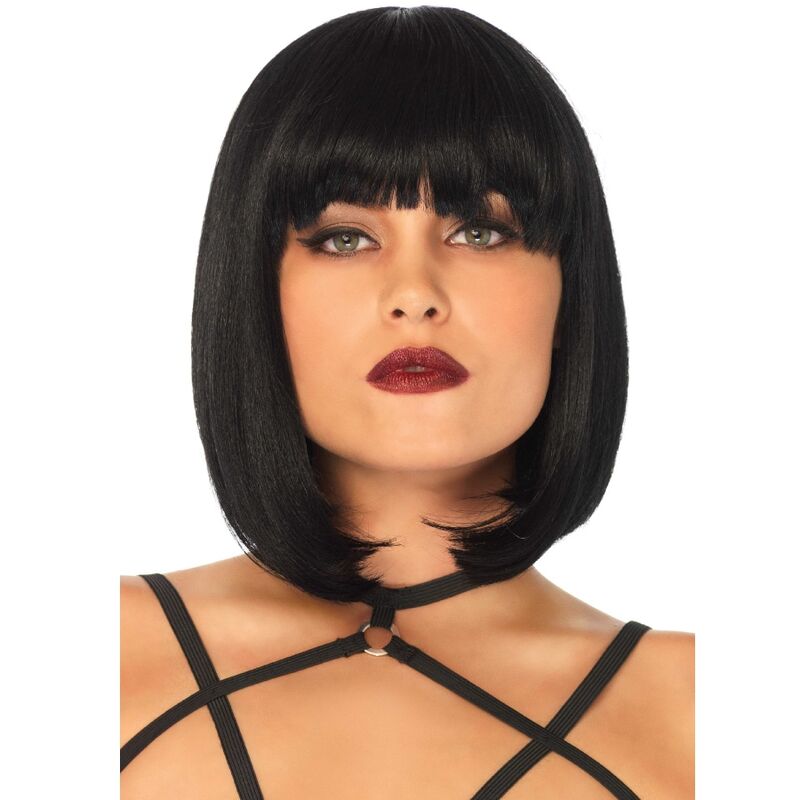 LEG AVENUE - SHORT NATURAL BOB WIG BLACK