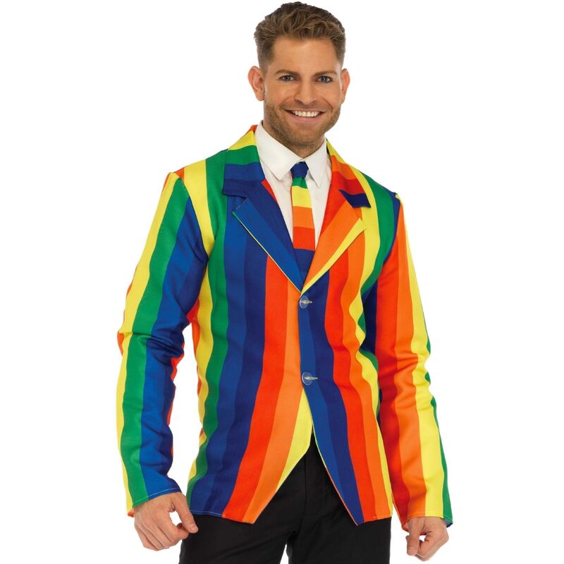 LEG AVENUE - BLAZER + TIE RAINBOW S