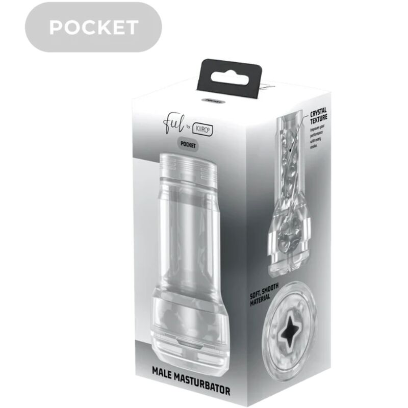 KIIROO - FEEL POCKET STROKER CRYSTAL BY KIIROO TRANSPARENT