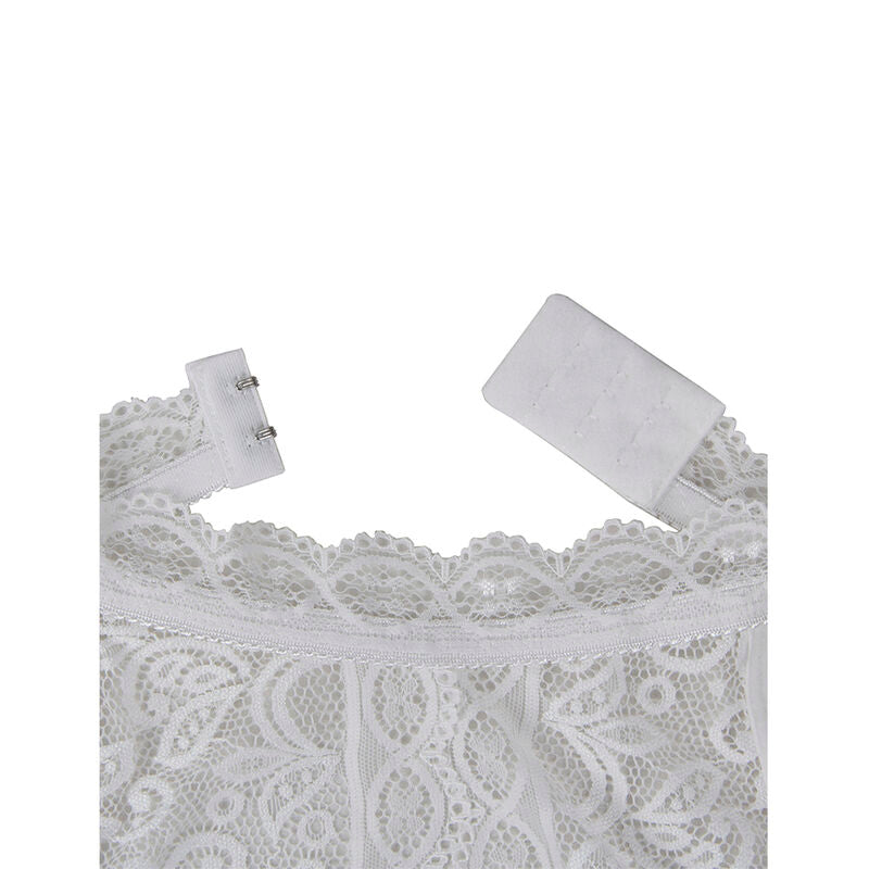 SUBBLIME - 953850 LACE BODYSUIT WHITE S/M