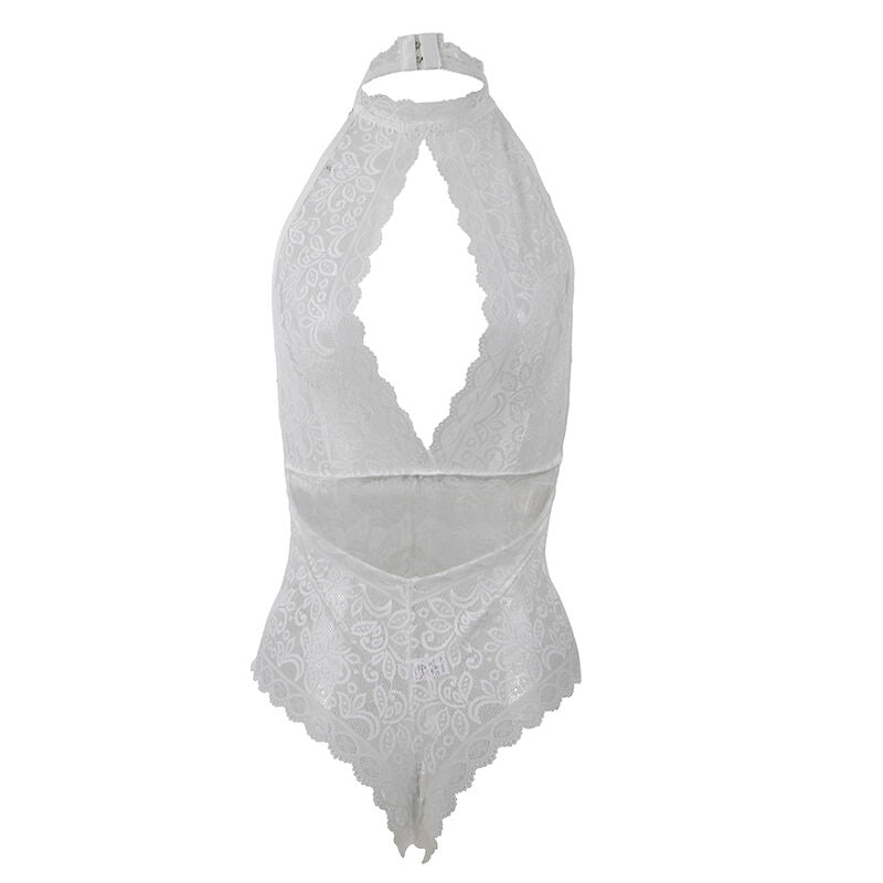 SUBBLIME - 953867 LACE BODYSUIT WHITE L/XL