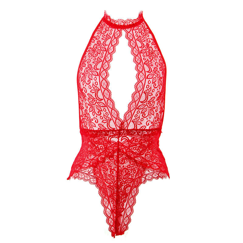 SUBBLIME - 953874 OPEN CUP BODYSUIT RED S/M