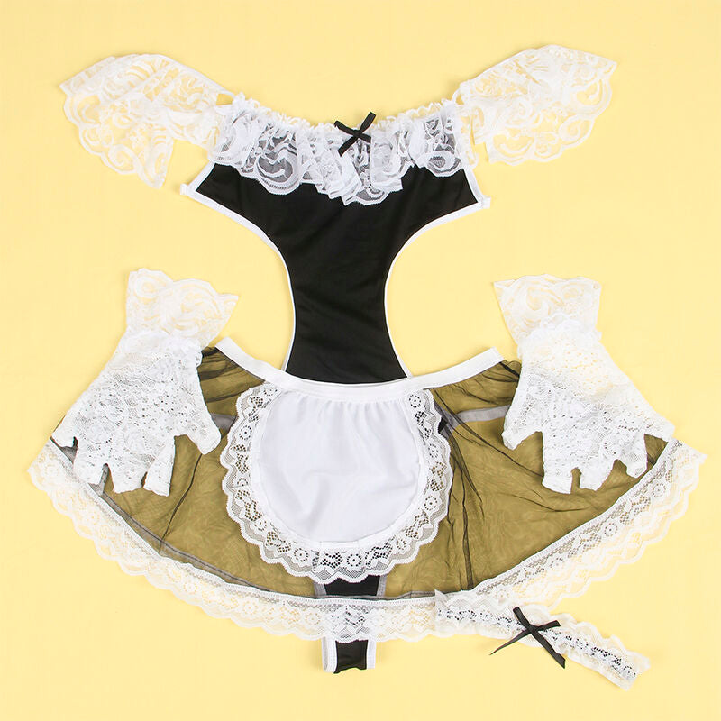 SUBBLIME - 954307 SEXY MAID COSTUME BLACK/WHITE S/M