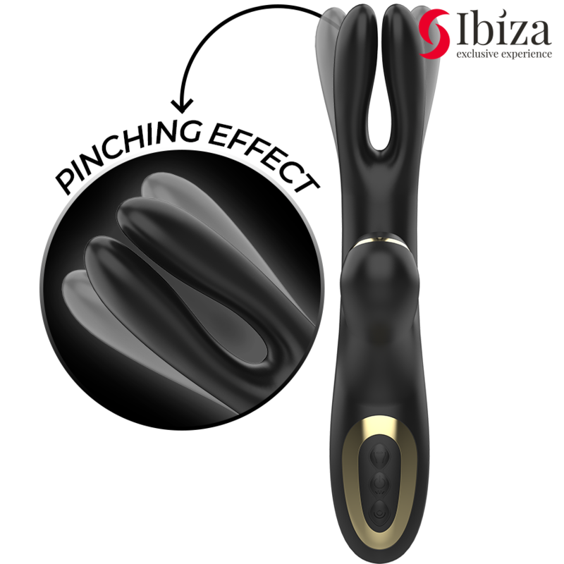 IBIZA - DOUBLE VIBRATOR CLAMPING BLACK