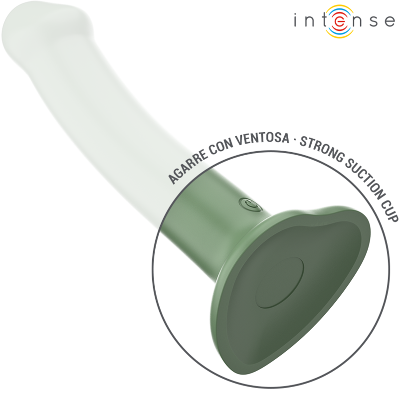 INTENSE - BECCA VIBRATOR WITH SUCTION CUP 10 VIBRATIONS GREEN REMOTE CONTROL