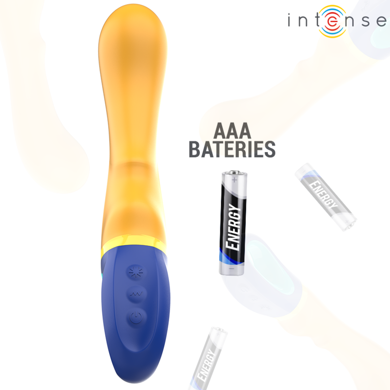 INTENSE - SHAGGY G-SPOT VIBRATOR YELLOW