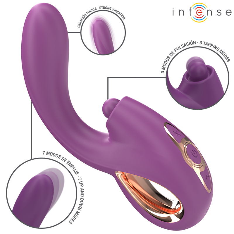 INTENSE - LALI MULTIFUNCTION G-SPOT VIBRATOR TAPPING & THRUST & VIBRATION PURPLE