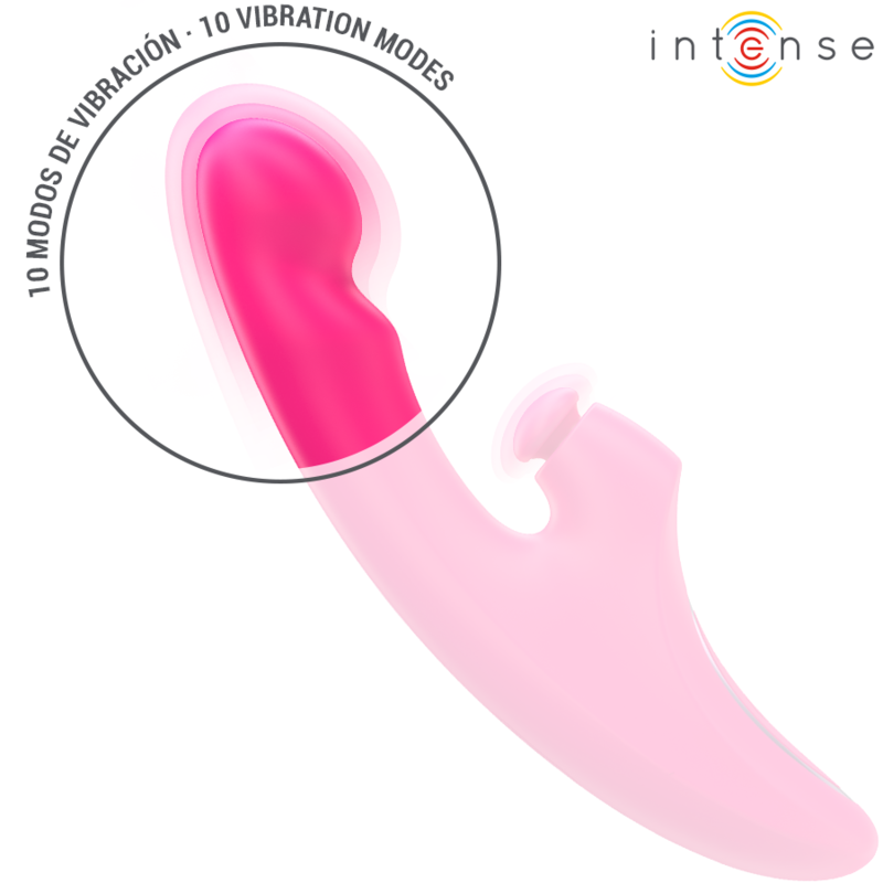 INTENSE - EMI VIBRATOR 13.5 CM MULTIFUNCTION 3 IN 1 10 VIBRATIONS PINK