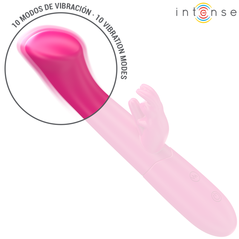 INTENSE - JULIETA RABBIT VIBRATOR 18.6 CM 10 VIBRATIONS PINK