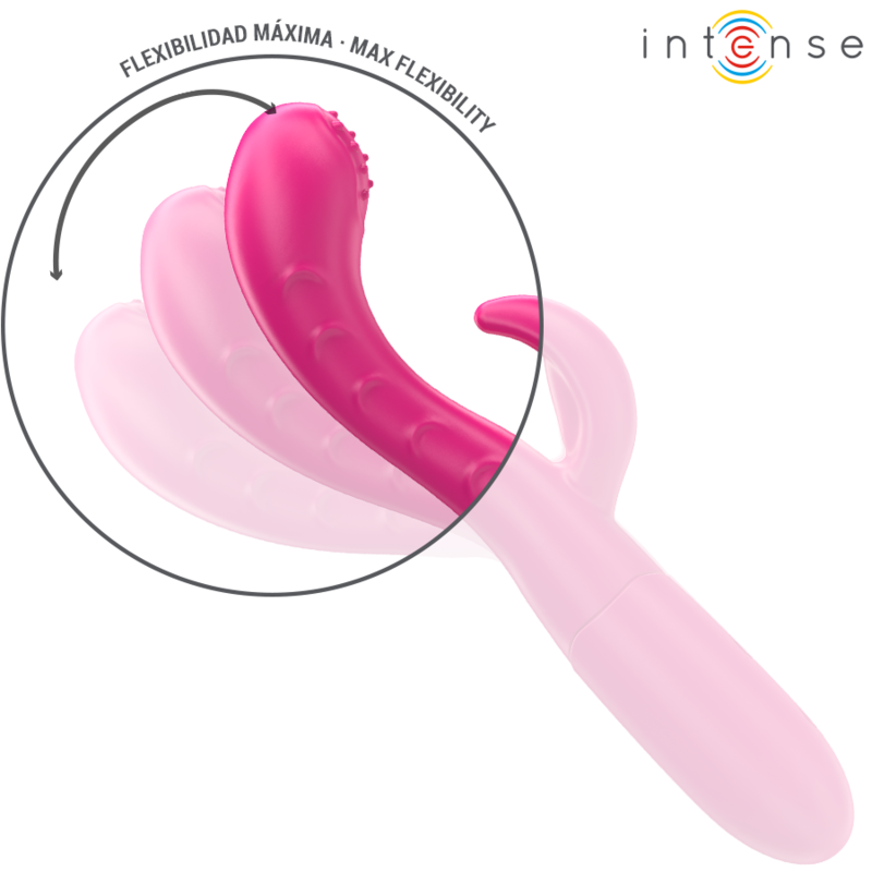 INTENSE - AMARA VIBRATOR WITH STIMULATING TONGUE 10 VIBRATIONS PINK