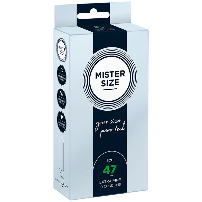 MISTER SIZE - CONDOMS SIZE XS 47 MM (10 UNITS)