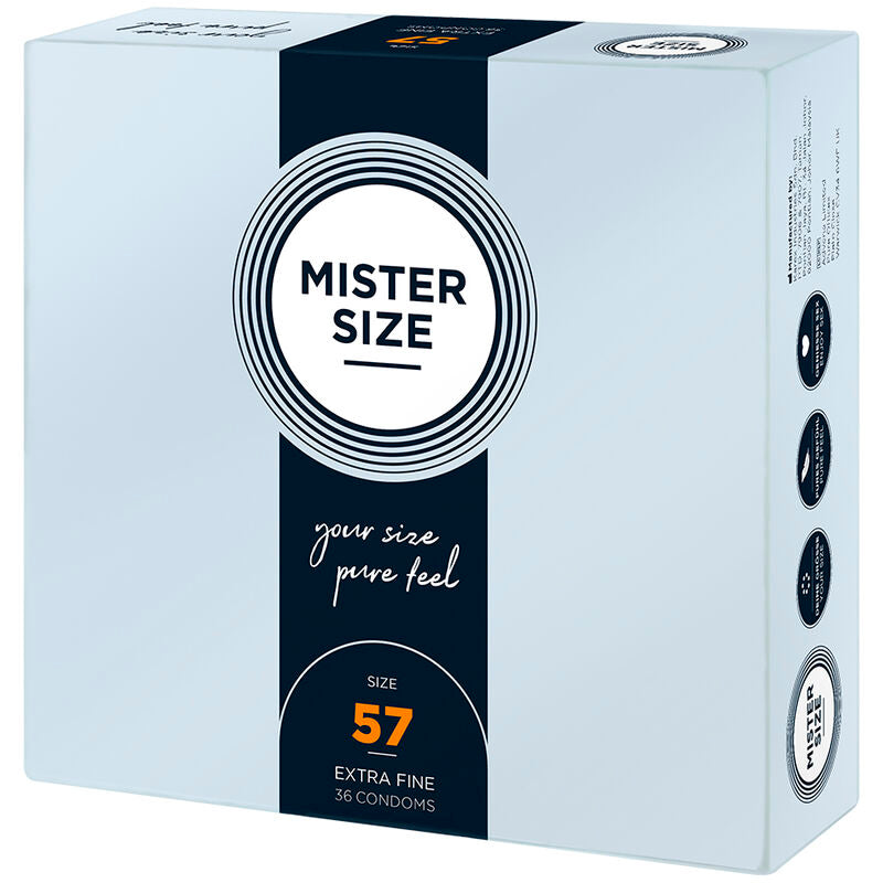 MISTER SIZE - CONDOM SIZE L 57 MM (36 UNITS)