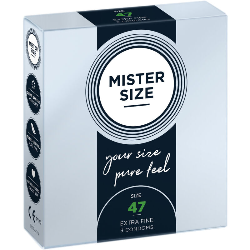 MISTER SIZE - CONDOMS SIZE XS 47 MM (3 UNITS)